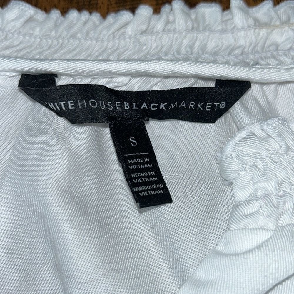 White House/Black Market: White, Tie Blouse: Size Small - Picture 9 of 9